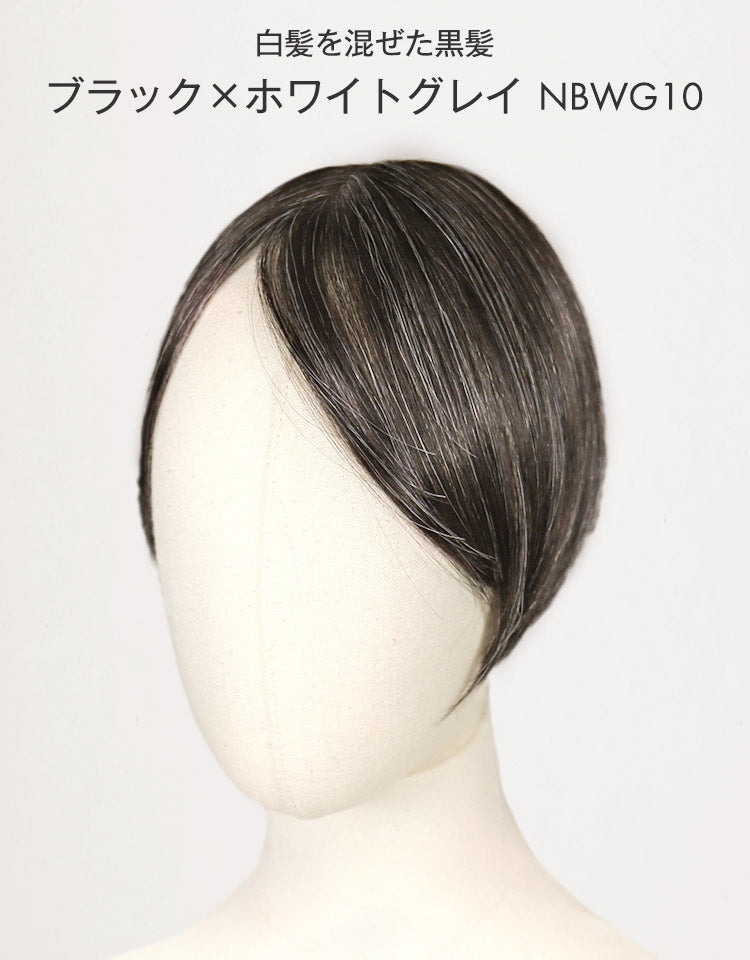 白髪を混ぜた黒髪 ブラック×ホワイトグレイ NBWG10
