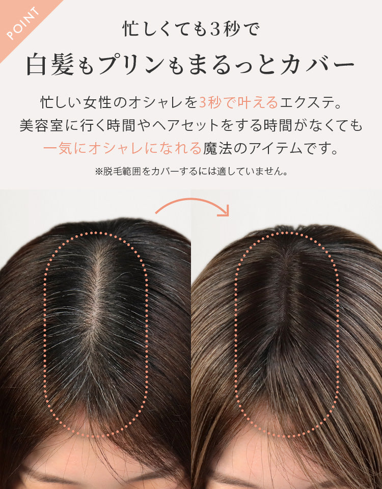 忙しくても3秒で白髪もプリンもまるっとカバー