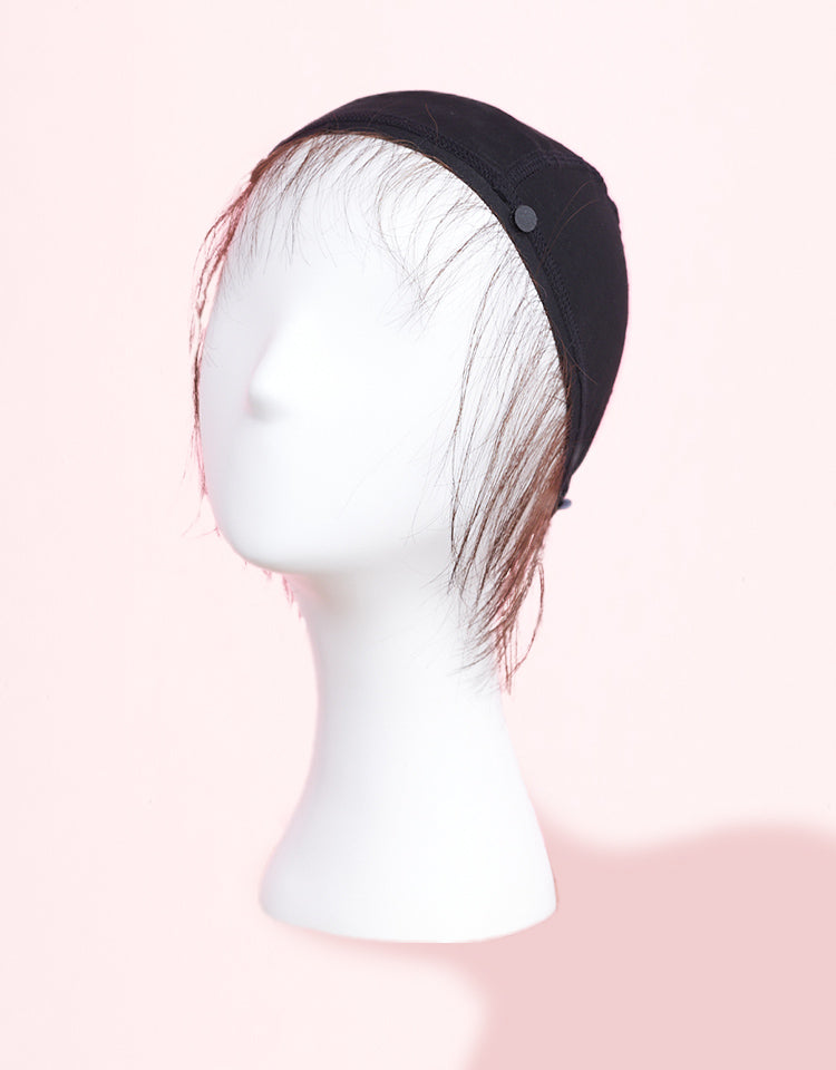 アイスコットン 人毛100%うぶ毛つきアンダーキャップ