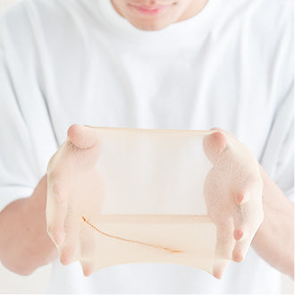 付属のストッキングネットをあらかじめ伸ばしておきます。<br>
ご不要の方は7へお進みください。