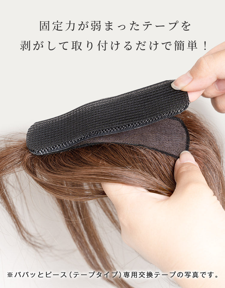 固定力が弱まったテープを剥がして取り付けるだけで簡単