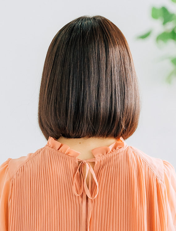 【ヘアスタイルコレクション】REMY人毛100% 天使のボトルボブ